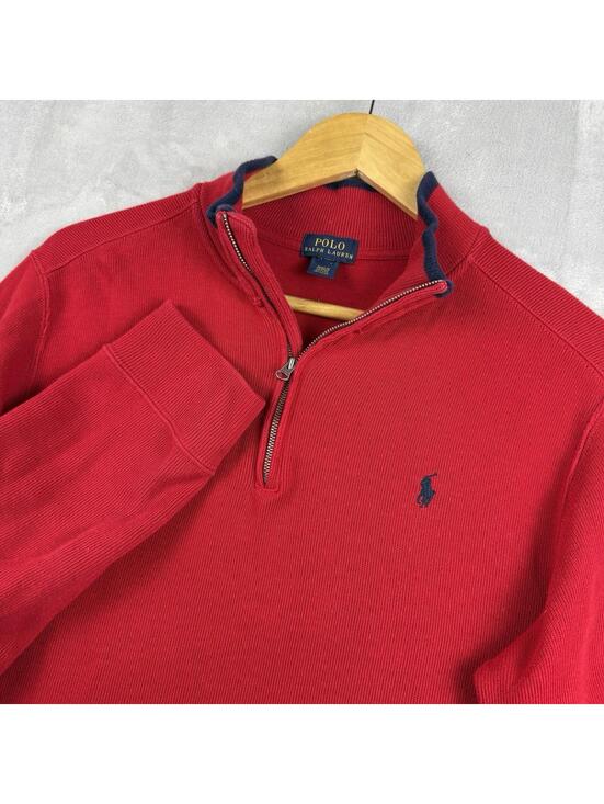 Polo Ralph Lauren Other - Polo Ralph Lauren Quarter Zip Sweater Red Pony Pullover Men’s S Preppy Knit Golf